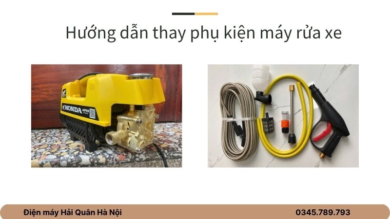 Chuẩn bị dụng cụ thay thế 