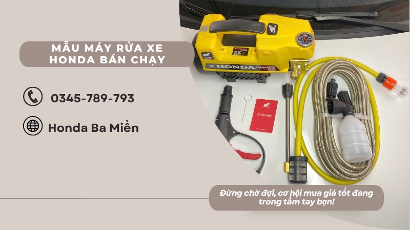 Top mẫu máy rửa xe Honda bán chạy nhất hiện nay