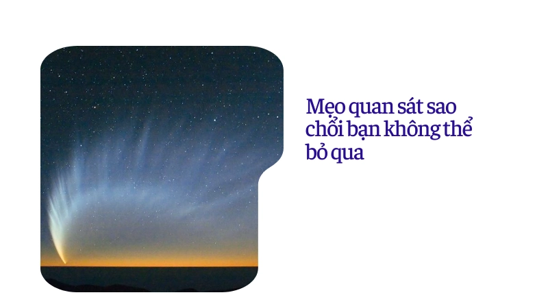 Kinh nghiệm quan sát sao chổi 