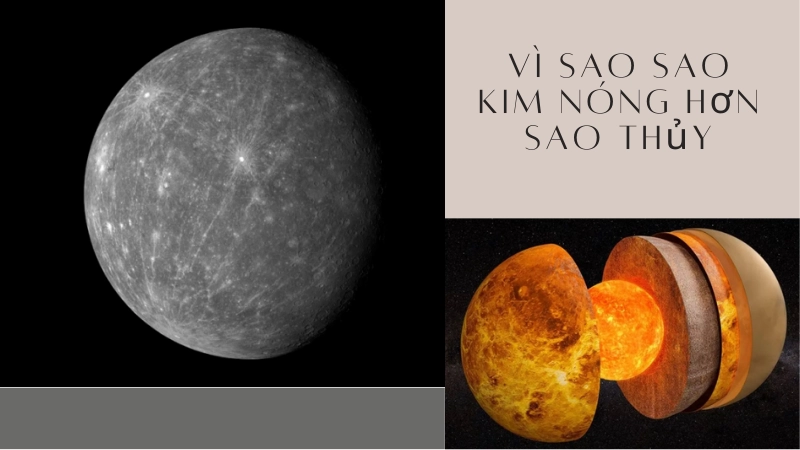 Vì sao Sao Kim nóng hơn Sao Thủy?